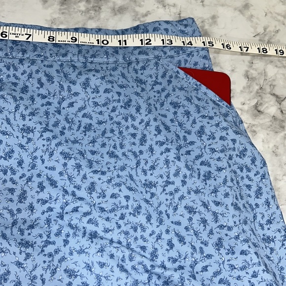 PETER MILLAR WOMENS SKORT FLORAL BLUE Sz LG - Picture 7 of 10